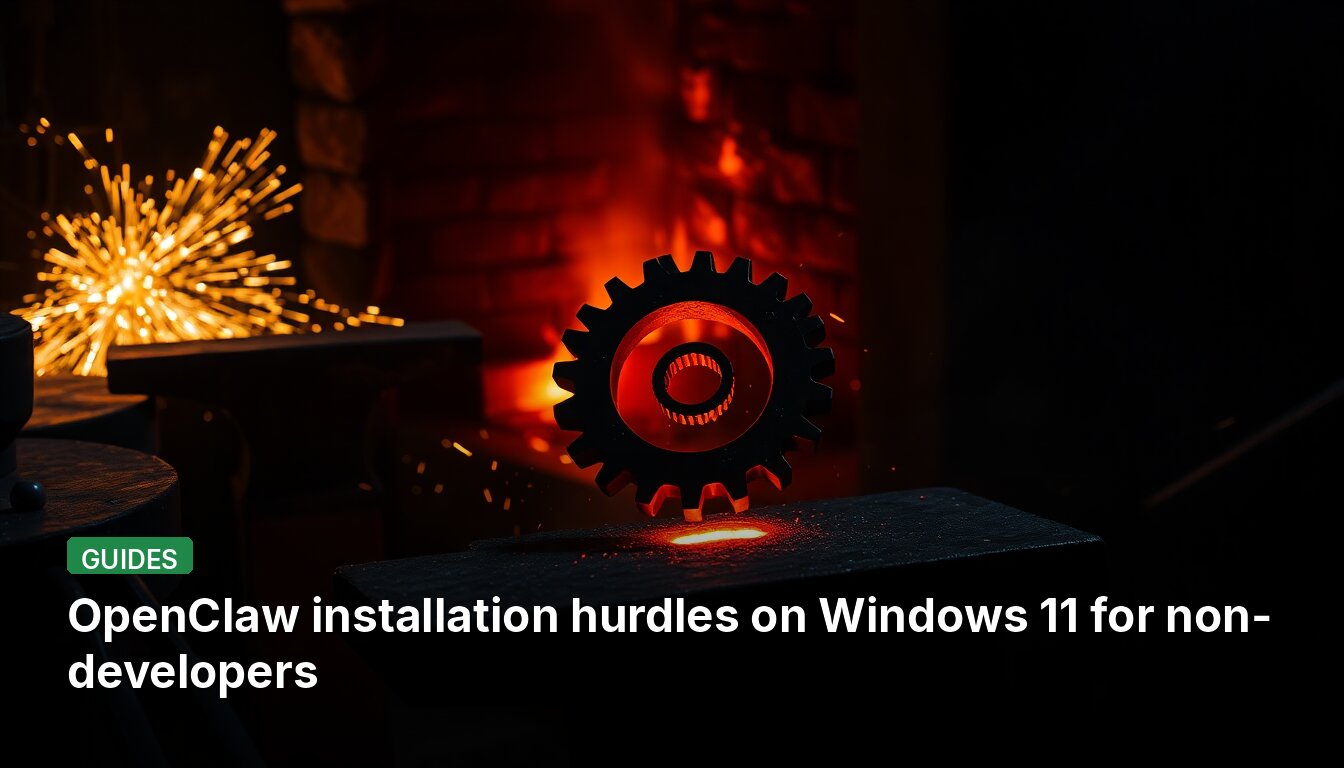 OpenClaw installation hurdles on Windows 11 for non-developers