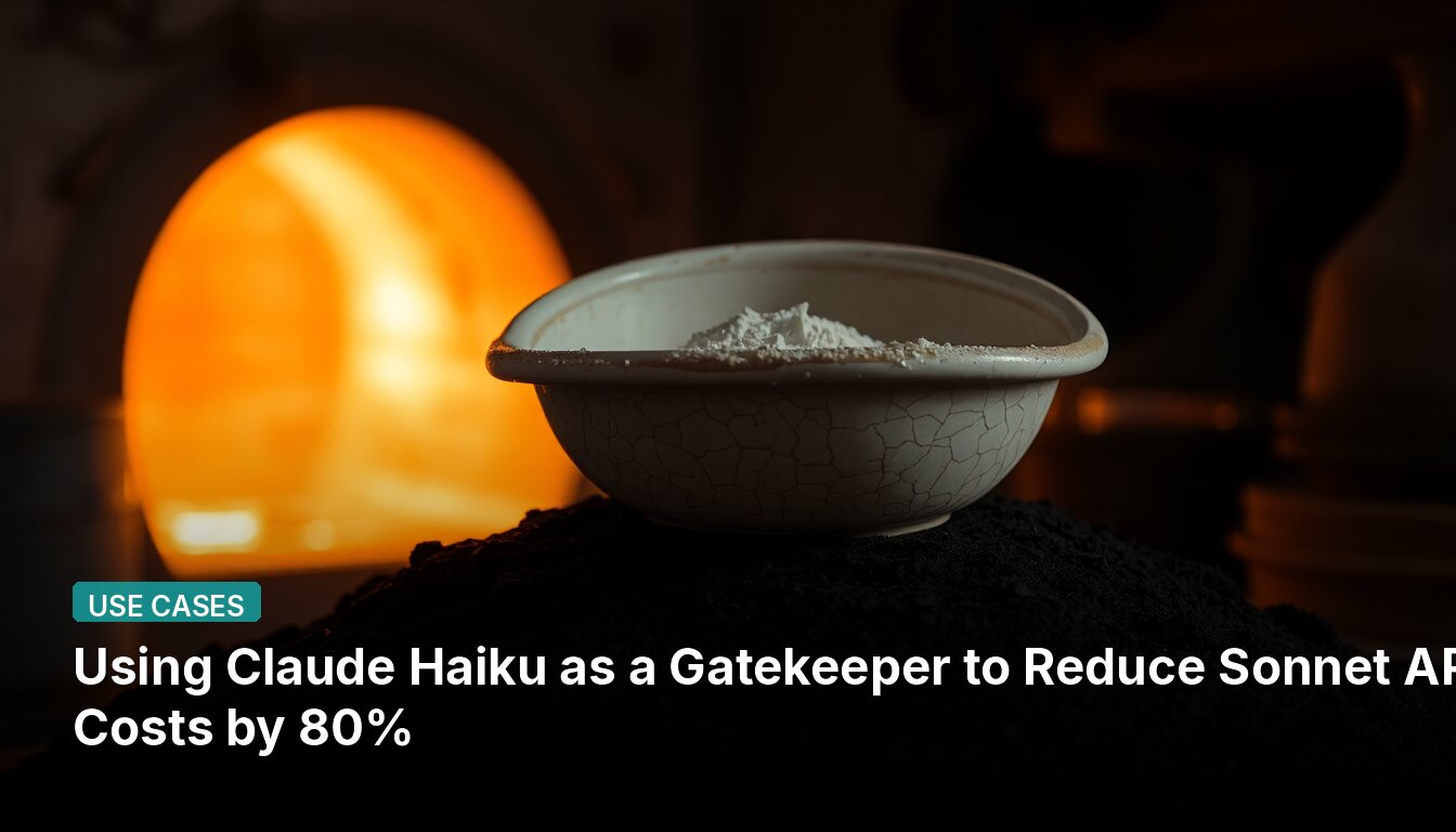 Using Claude Haiku as a Gatekeeper to Reduce Sonnet API Costs by 80%