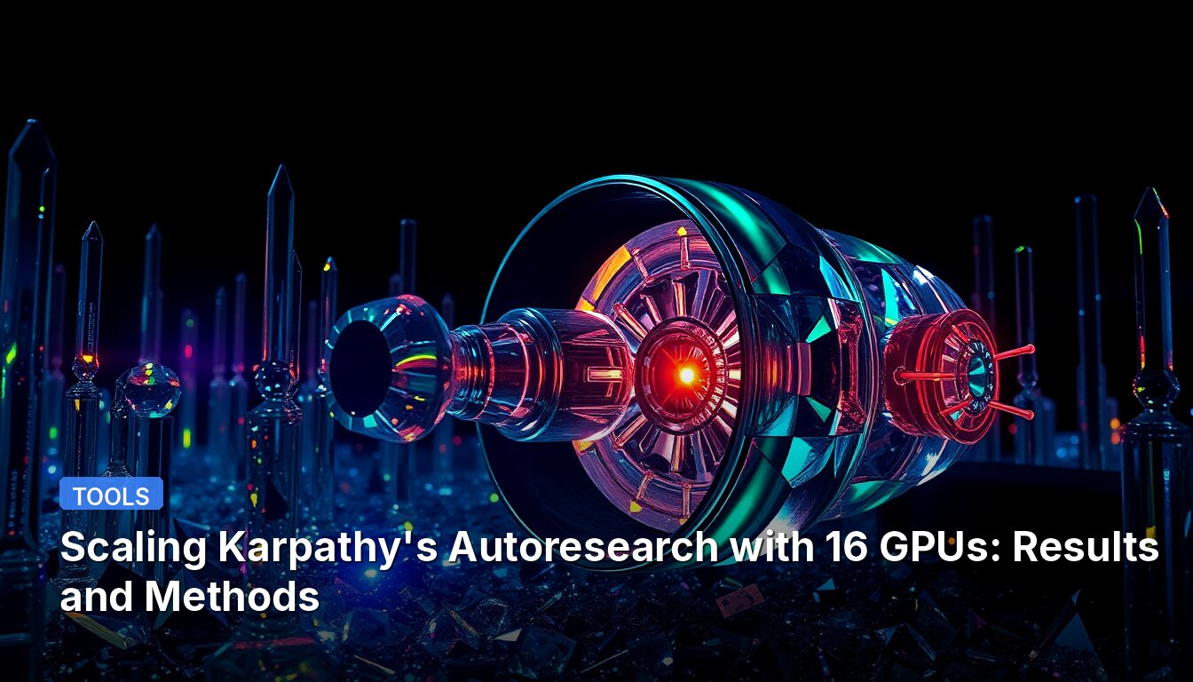 Scaling Karpathy's Autoresearch with 16 GPUs: Results and Methods