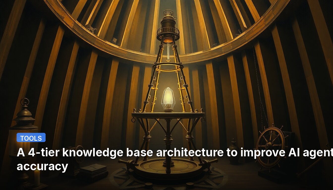 A 4-tier knowledge base architecture to improve AI agent accuracy