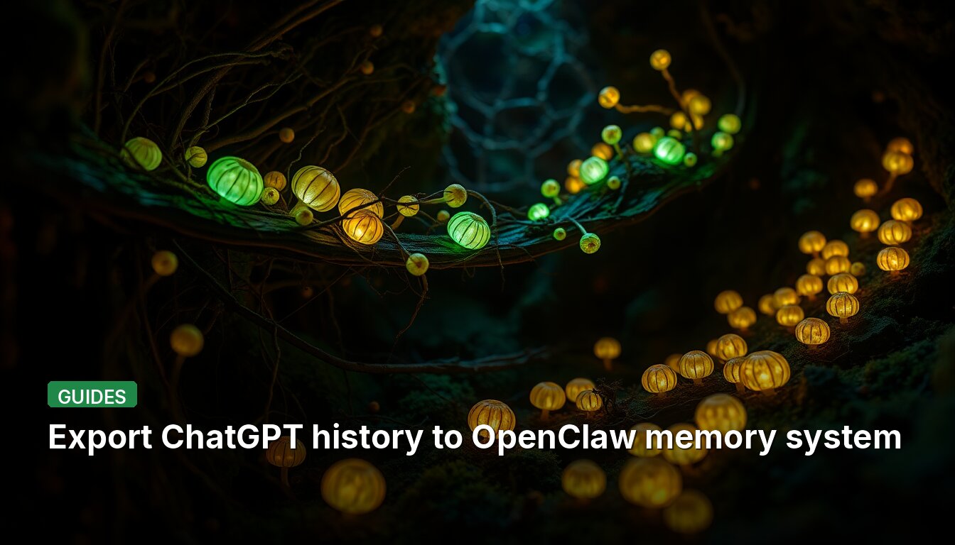 Export ChatGPT history to OpenClaw memory system