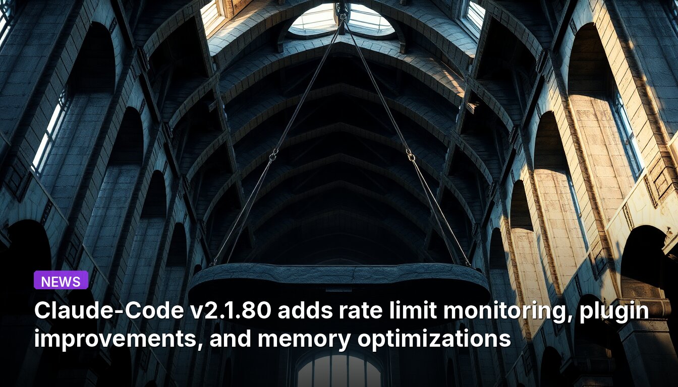 Claude-Code v2.1.80 adds rate limit monitoring, plugin improvements, and memory optimizations