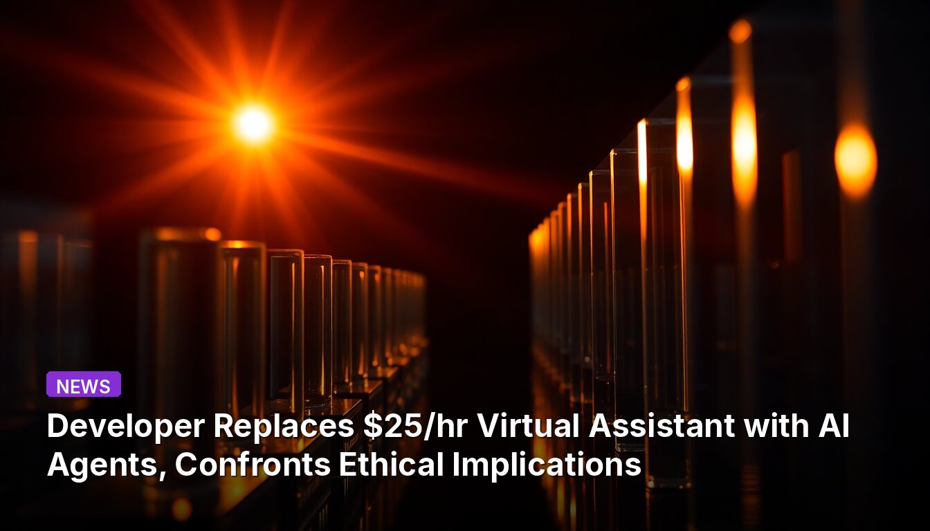 Developer Replaces $25/hr Virtual Assistant with AI Agents, Confronts Ethical Implications