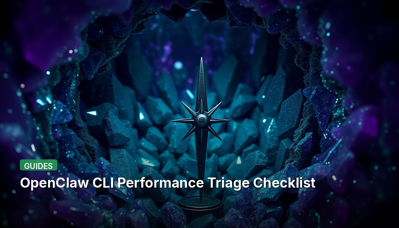 OpenClaw CLI Performance Triage Checklist