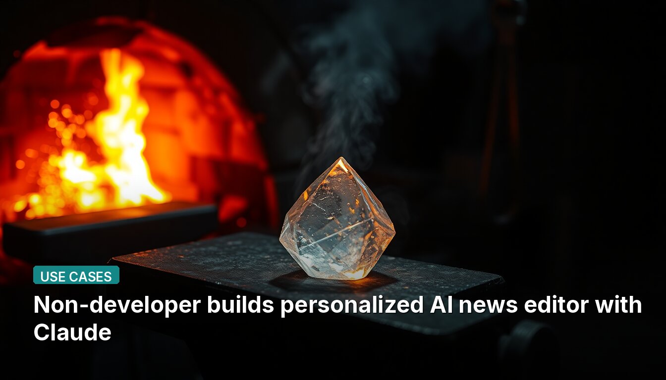 Non-developer builds personalized AI news editor with Claude