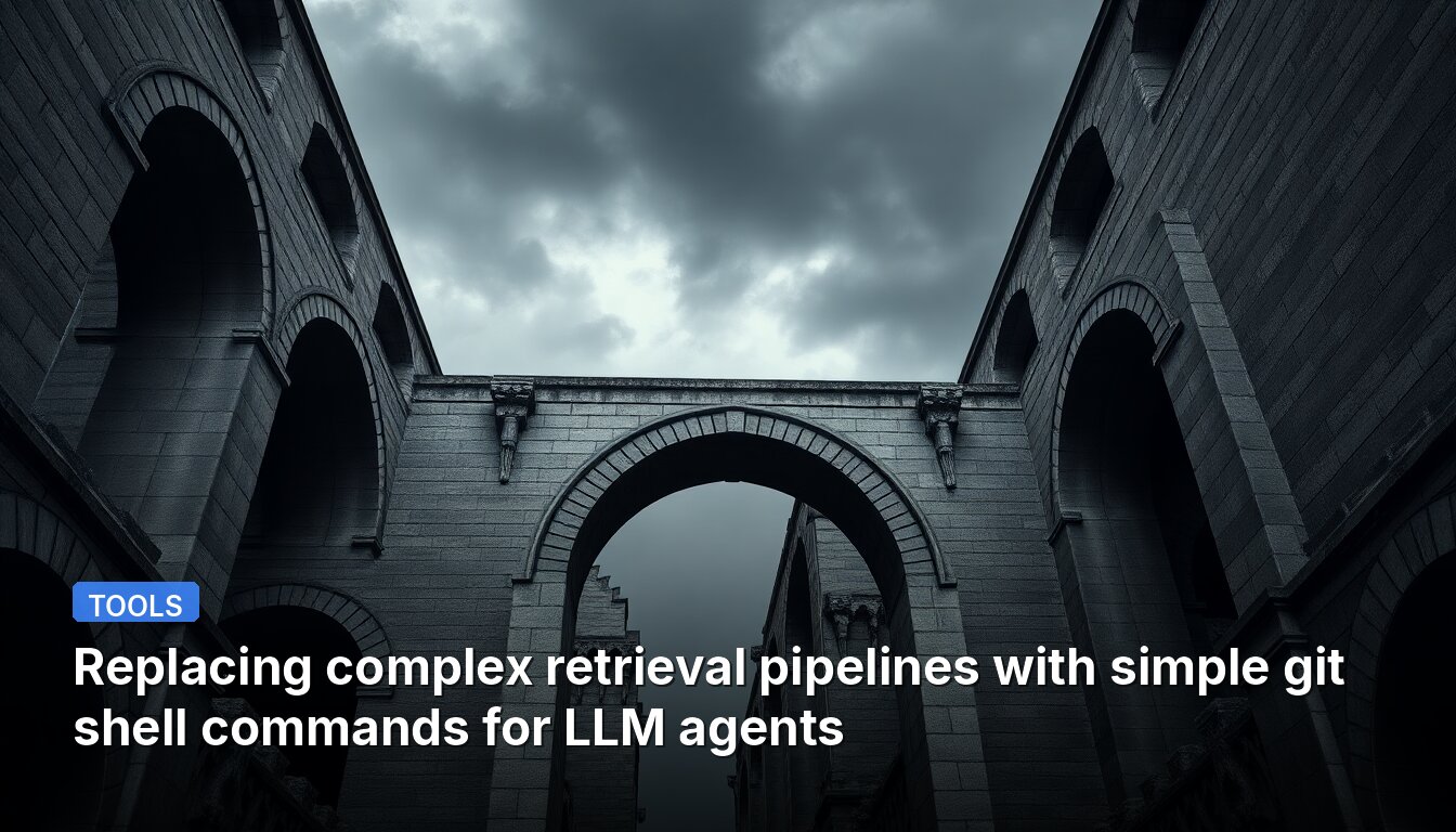 Replacing complex retrieval pipelines with simple git shell commands for LLM agents