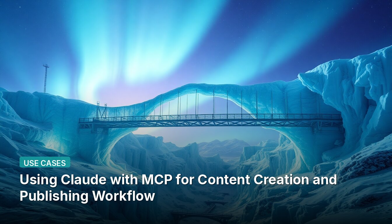 Using Claude with MCP for Content Creation and Publishing Workflow
