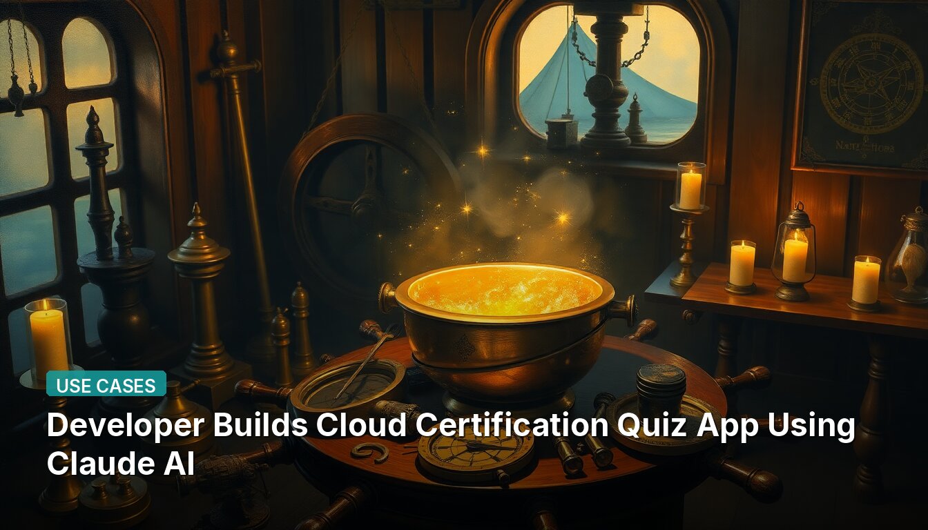 Developer Builds Cloud Certification Quiz App Using Claude AI