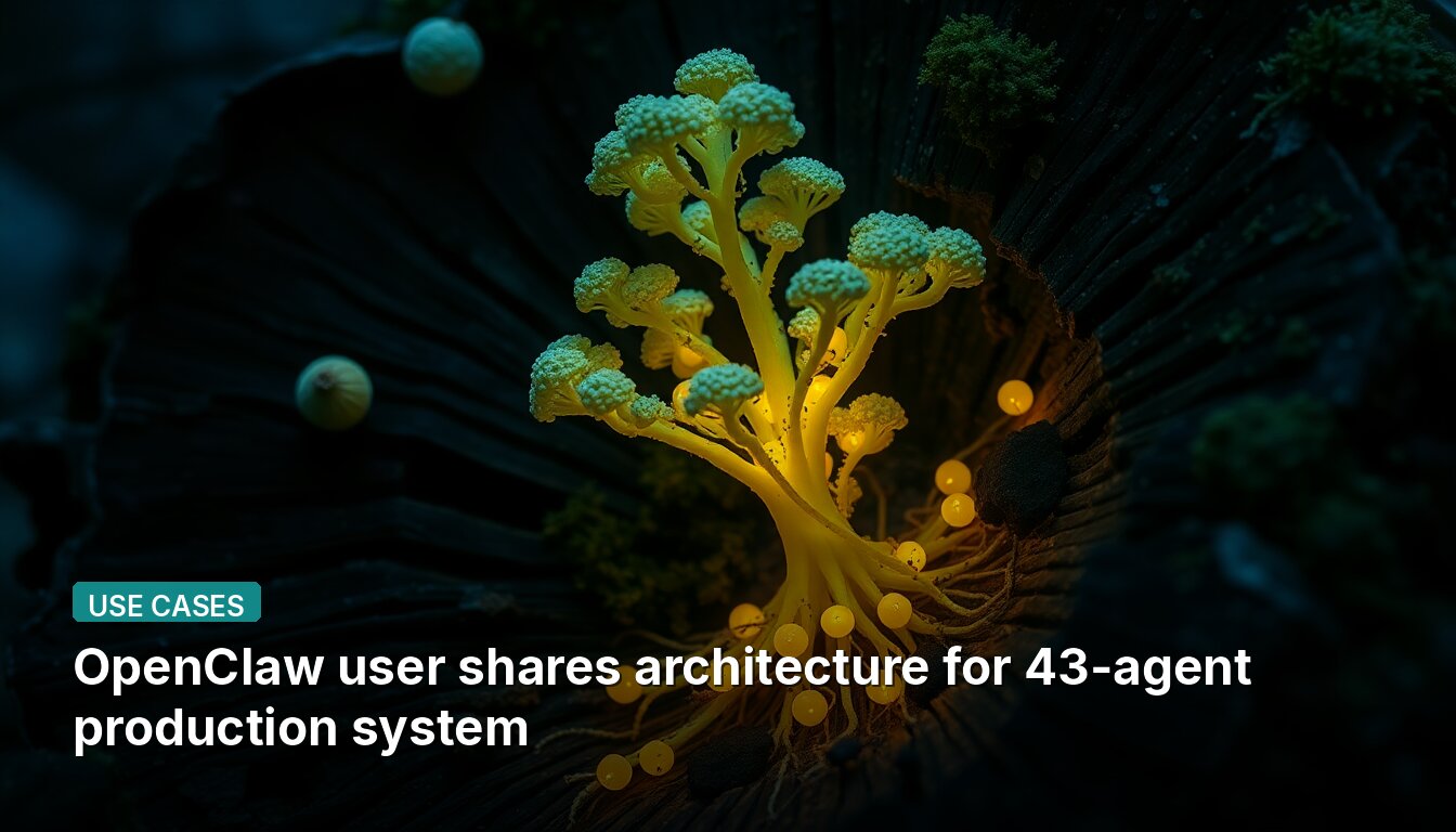 OpenClaw user shares architecture for 43-agent production system