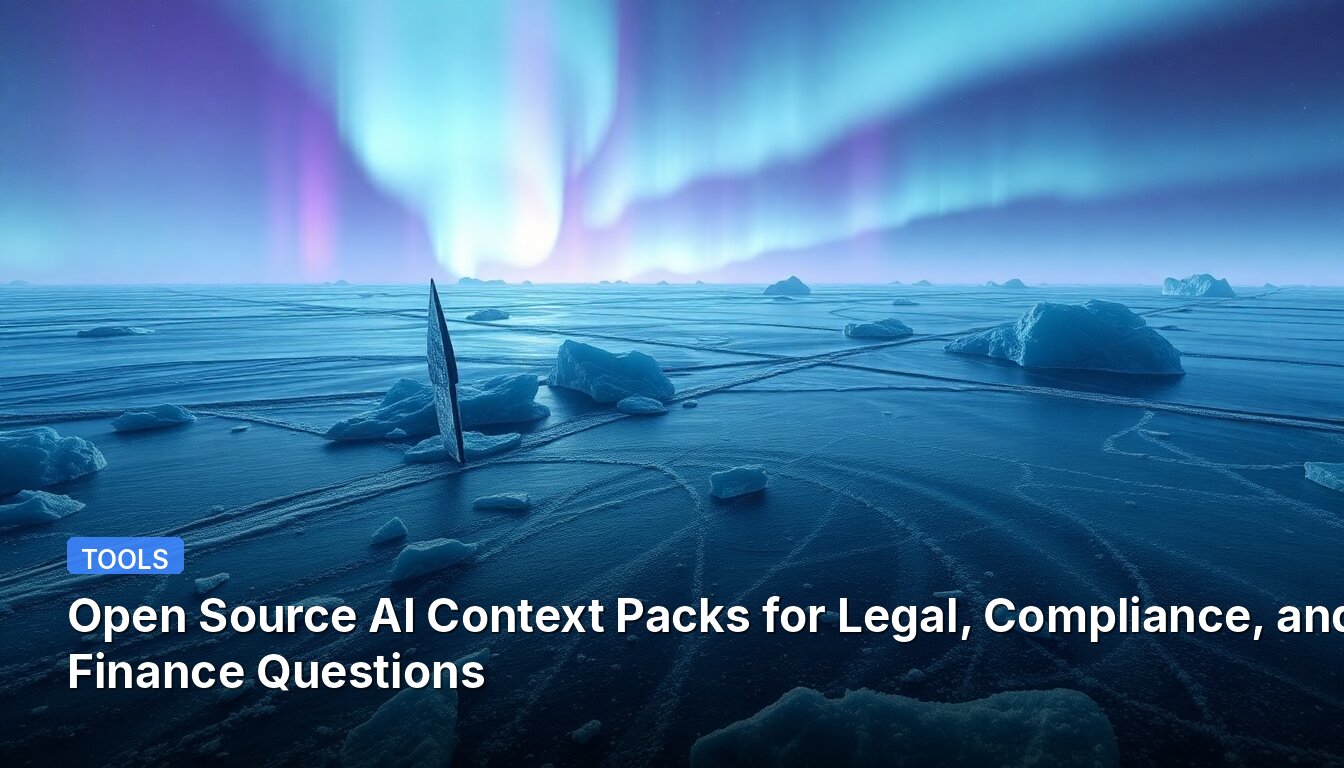 Open Source AI Context Packs for Legal, Compliance, and Finance Questions