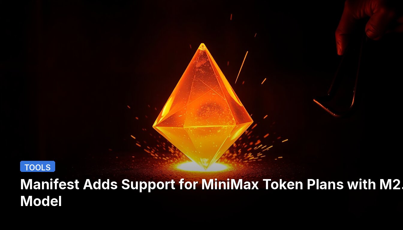 Manifest Adds Support for MiniMax Token Plans with M2.7 Model