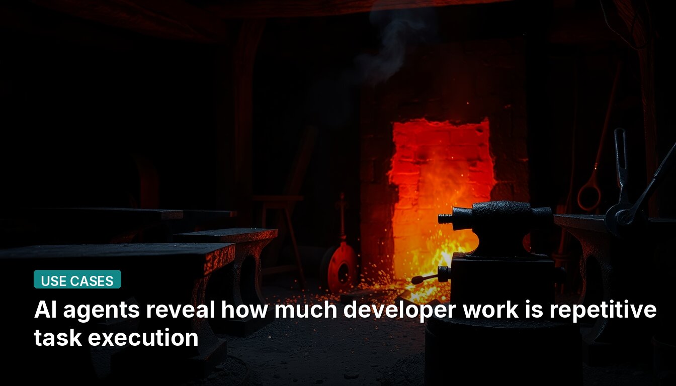 AI agents reveal how much developer work is repetitive task execution