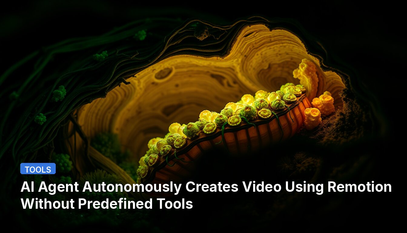AI Agent Autonomously Creates Video Using Remotion Without Predefined Tools