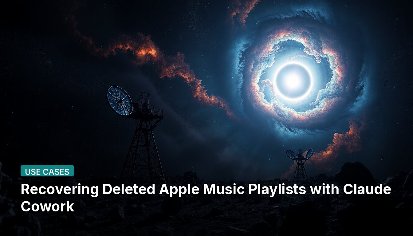 Recovering Deleted Apple Music Playlists with Claude Cowork