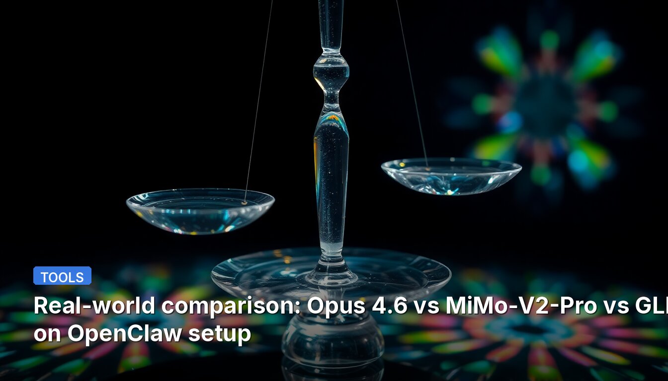 Real-world comparison: Opus 4.6 vs MiMo-V2-Pro vs GLM-5 on OpenClaw setup