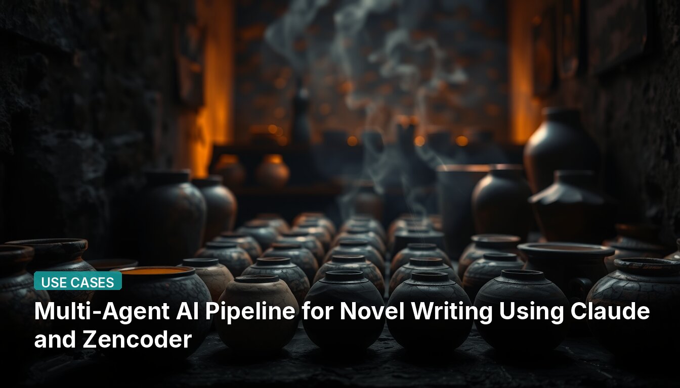 Multi-Agent AI Pipeline for Novel Writing Using Claude and Zencoder