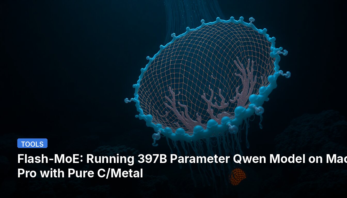 Flash-MoE: Running 397B Parameter Qwen Model on MacBook Pro with Pure C/Metal