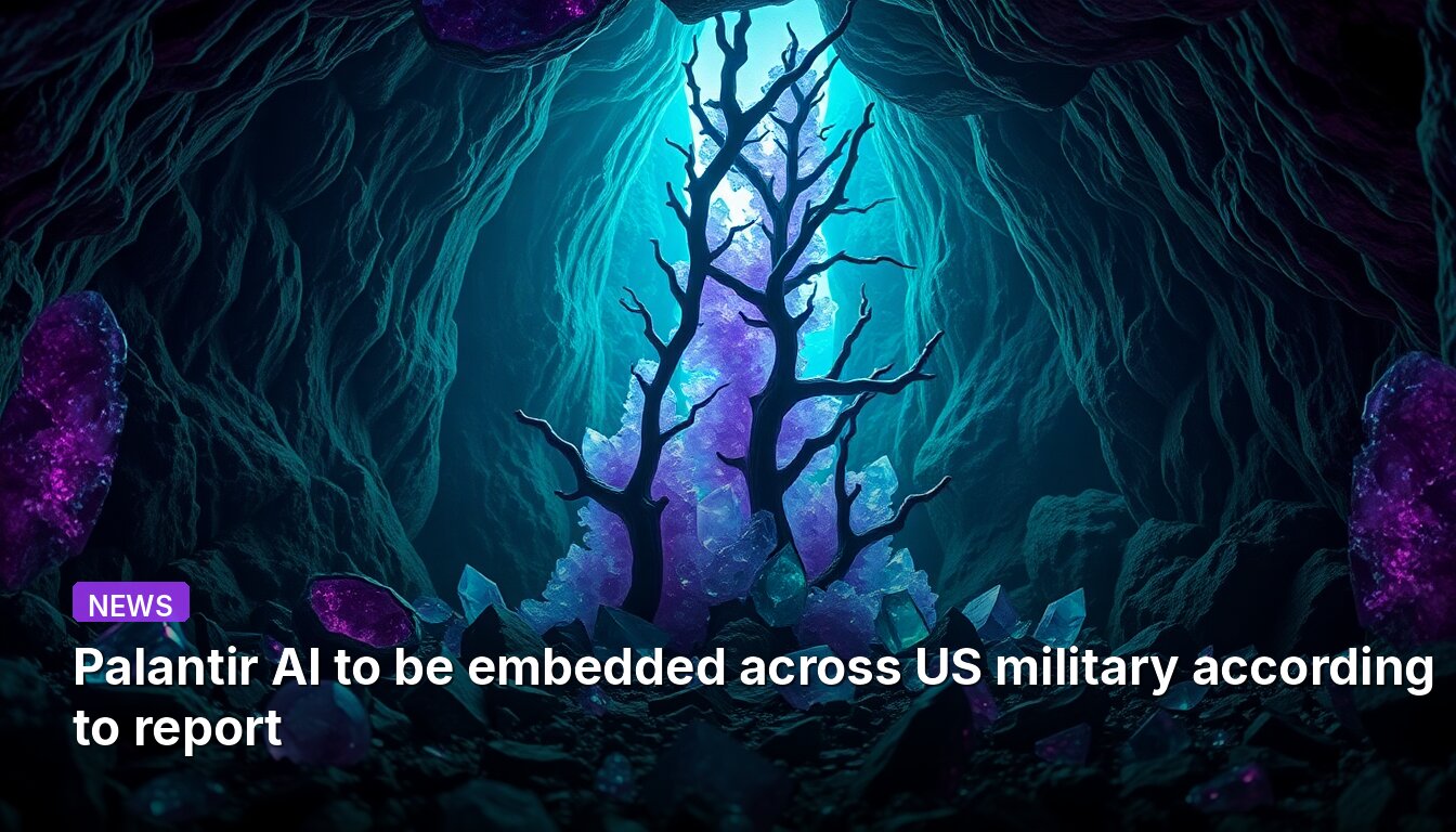 Palantir AI to be embedded across US military according to report