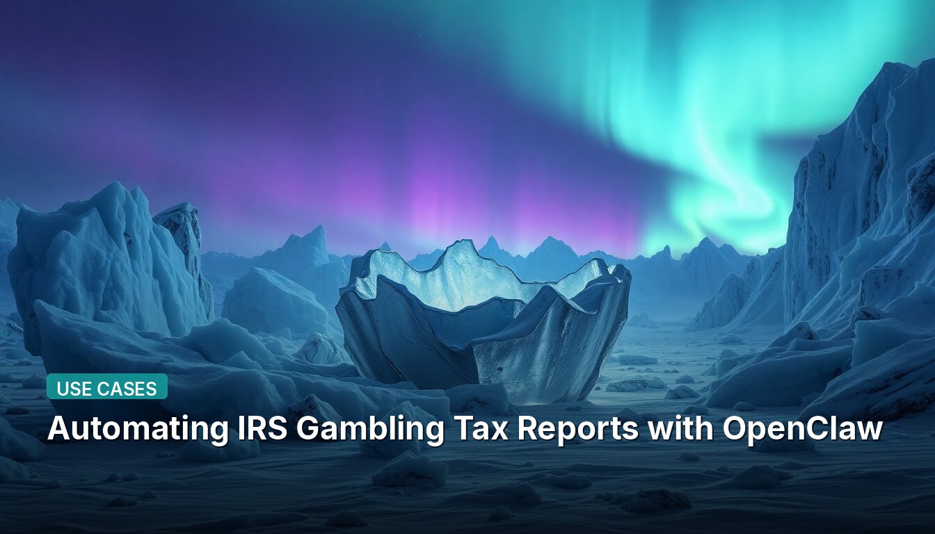 Automating IRS Gambling Tax Reports with OpenClaw