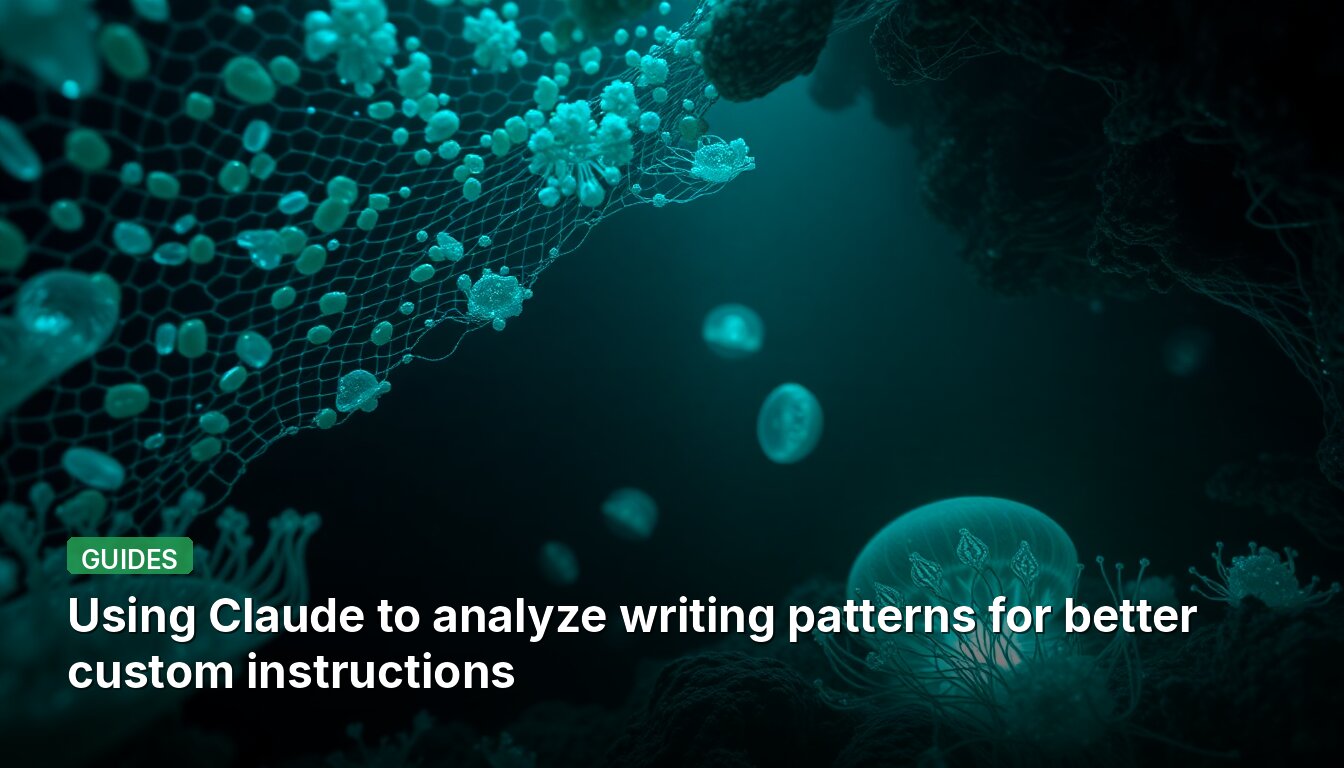 Using Claude to analyze writing patterns for better custom instructions