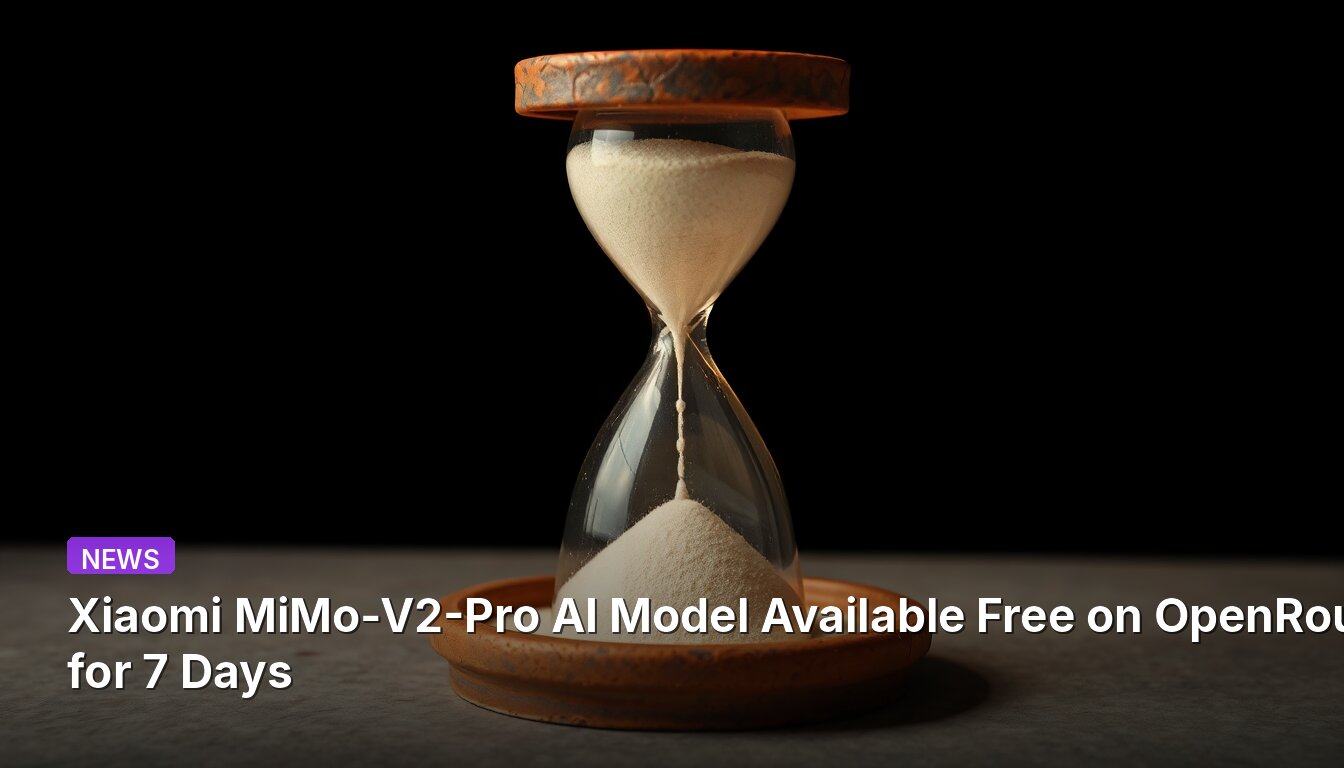 Xiaomi MiMo-V2-Pro AI Model Available Free on OpenRouter for 7 Days