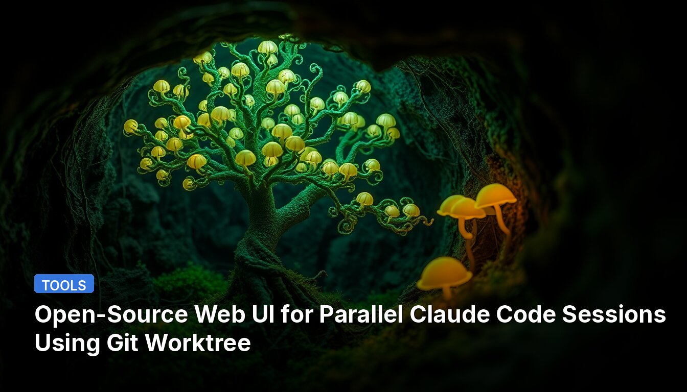 Open-Source Web UI for Parallel Claude Code Sessions Using Git Worktree