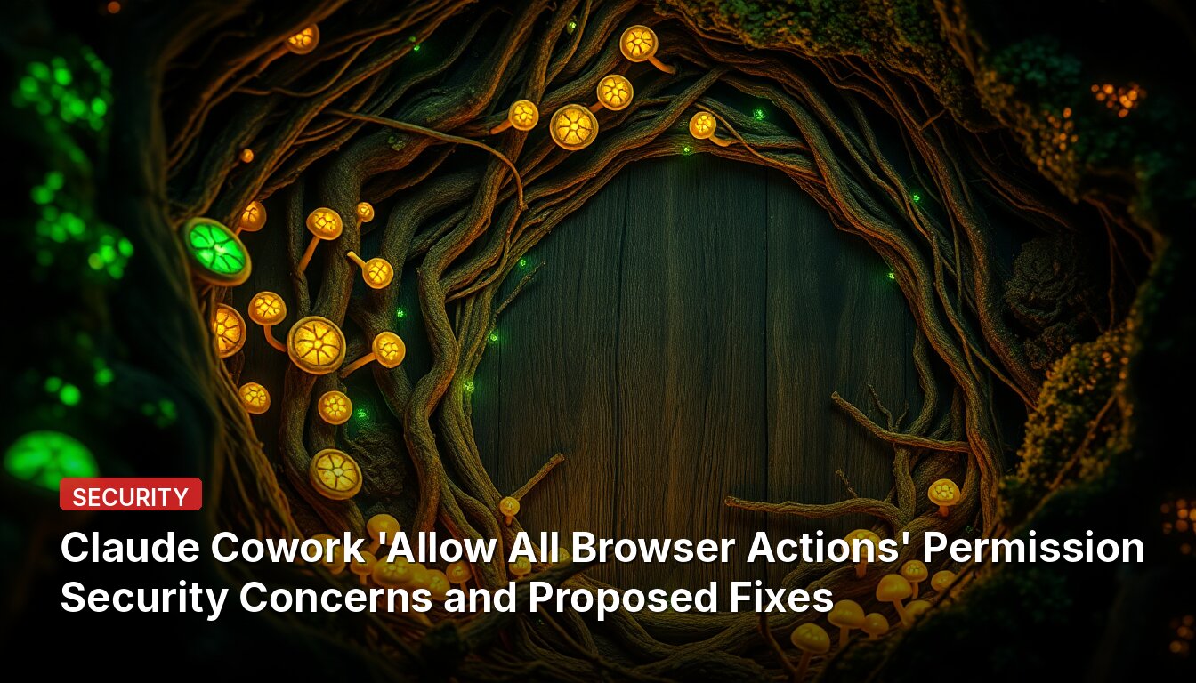 Claude Cowork 'Allow All Browser Actions' Permission Security Concerns and Proposed Fixes