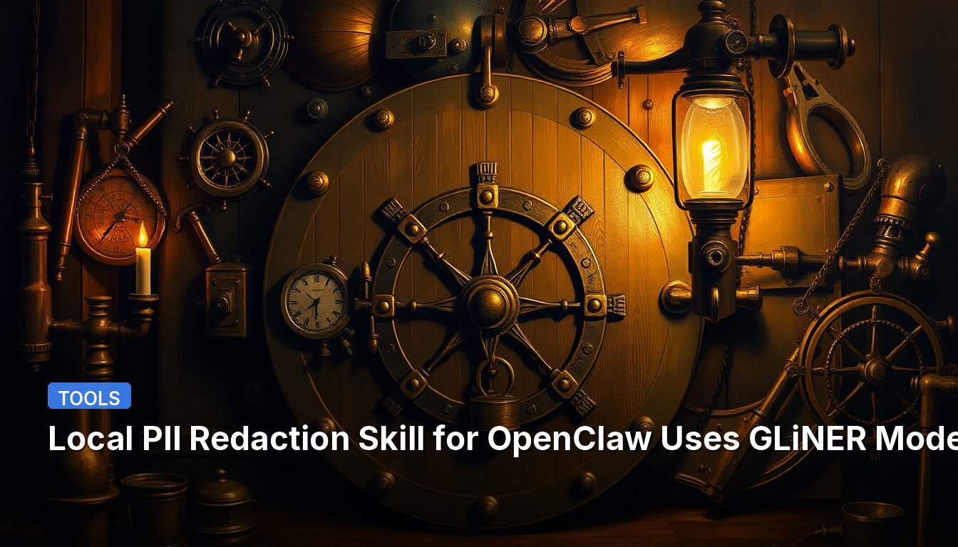 Local PII Redaction Skill for OpenClaw Uses GLiNER Model