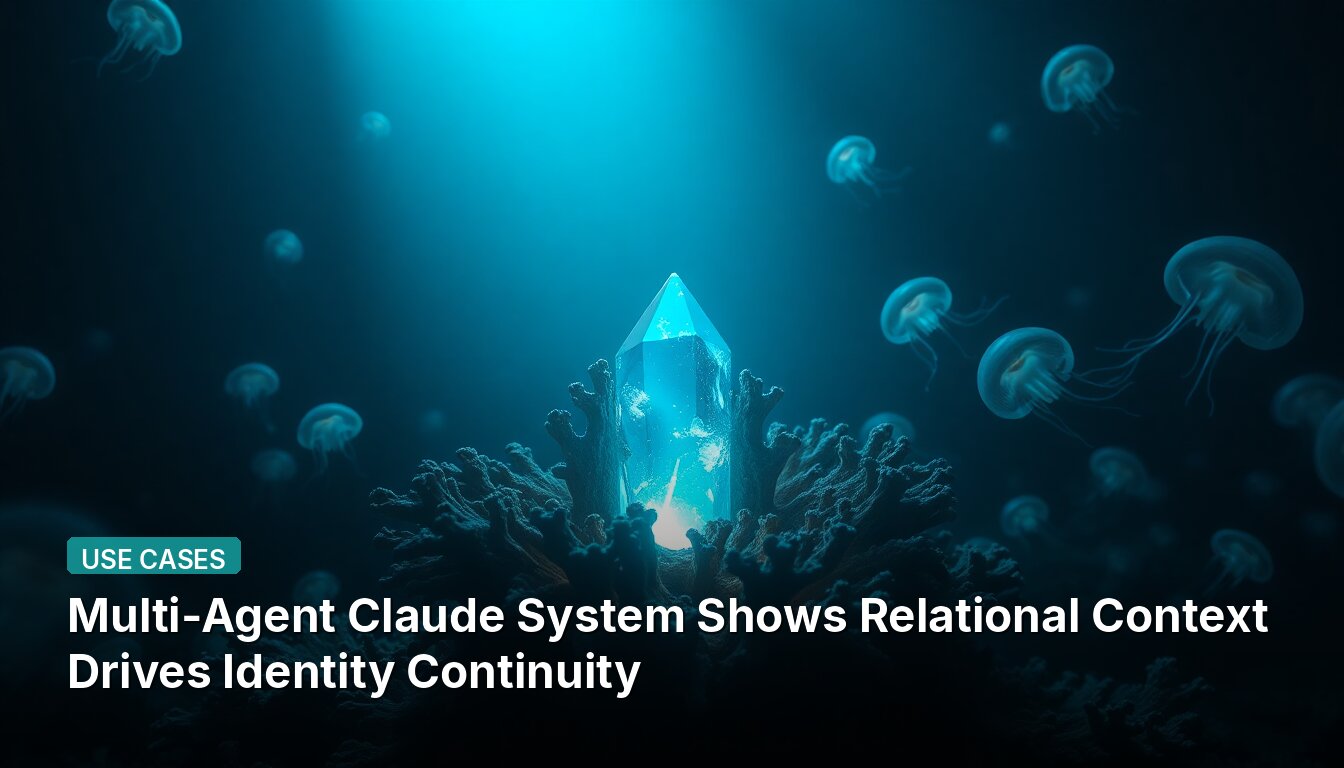 Multi-Agent Claude System Shows Relational Context Drives Identity Continuity