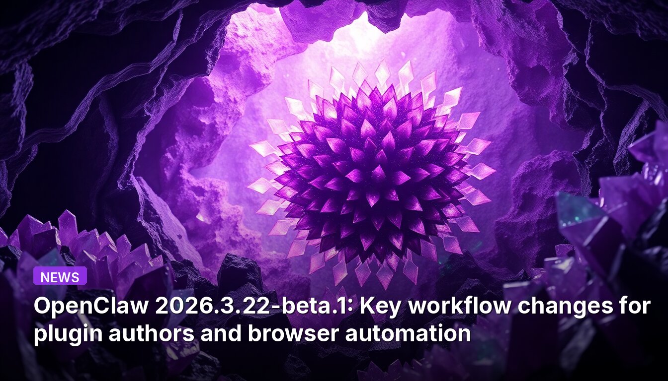 OpenClaw 2026.3.22-beta.1: Key workflow changes for plugin authors and browser automation