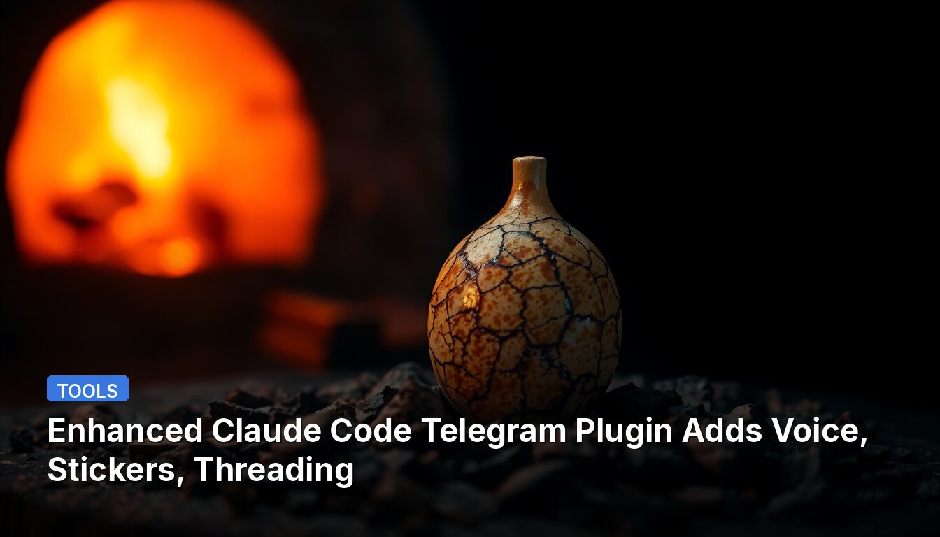 Enhanced Claude Code Telegram Plugin Adds Voice, Stickers, Threading