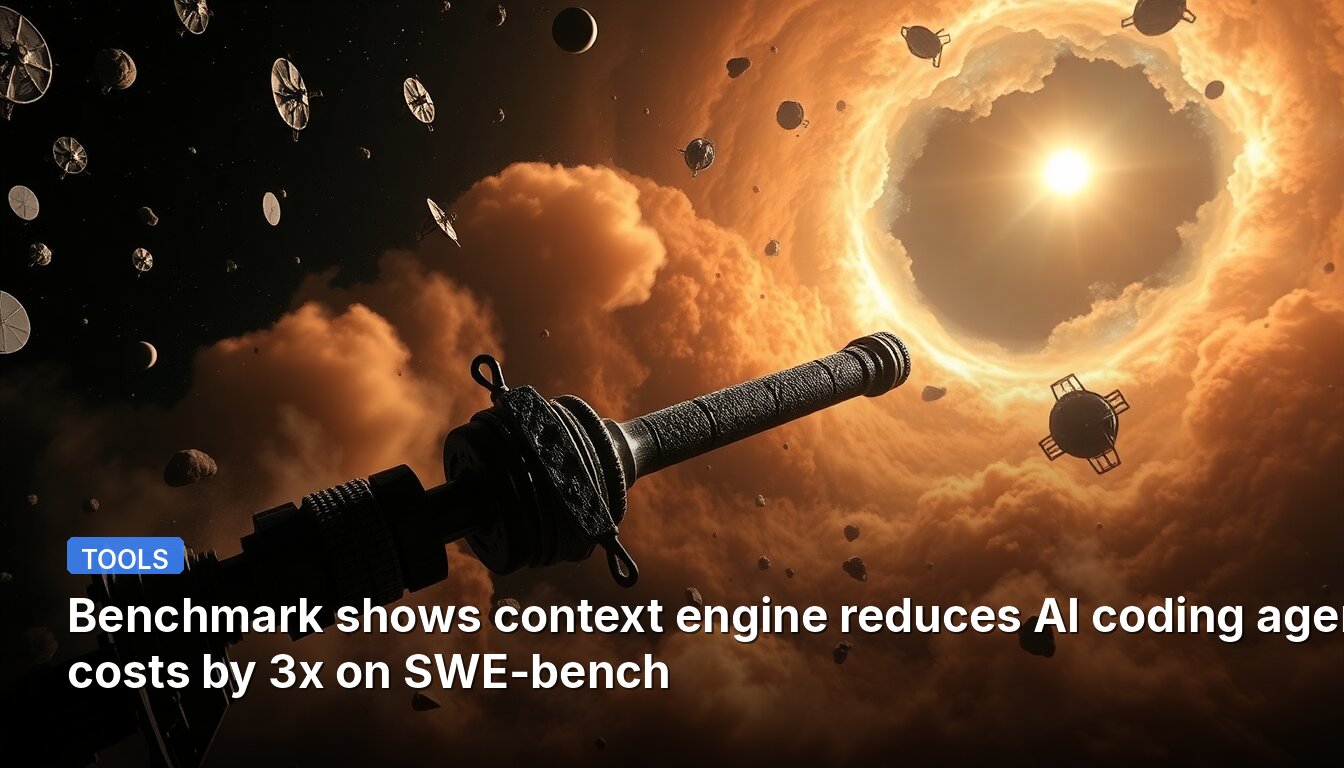 Benchmark shows context engine reduces AI coding agent costs by 3x on SWE-bench