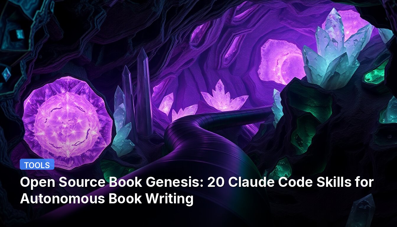 Open Source Book Genesis: 20 Claude Code Skills for Autonomous Book Writing