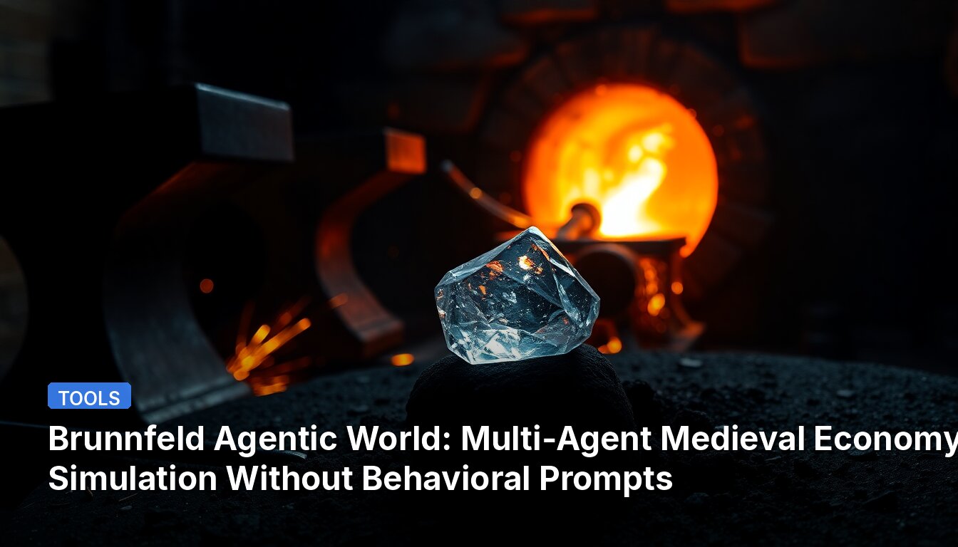 Brunnfeld Agentic World: Multi-Agent Medieval Economy Simulation Without Behavioral Prompts