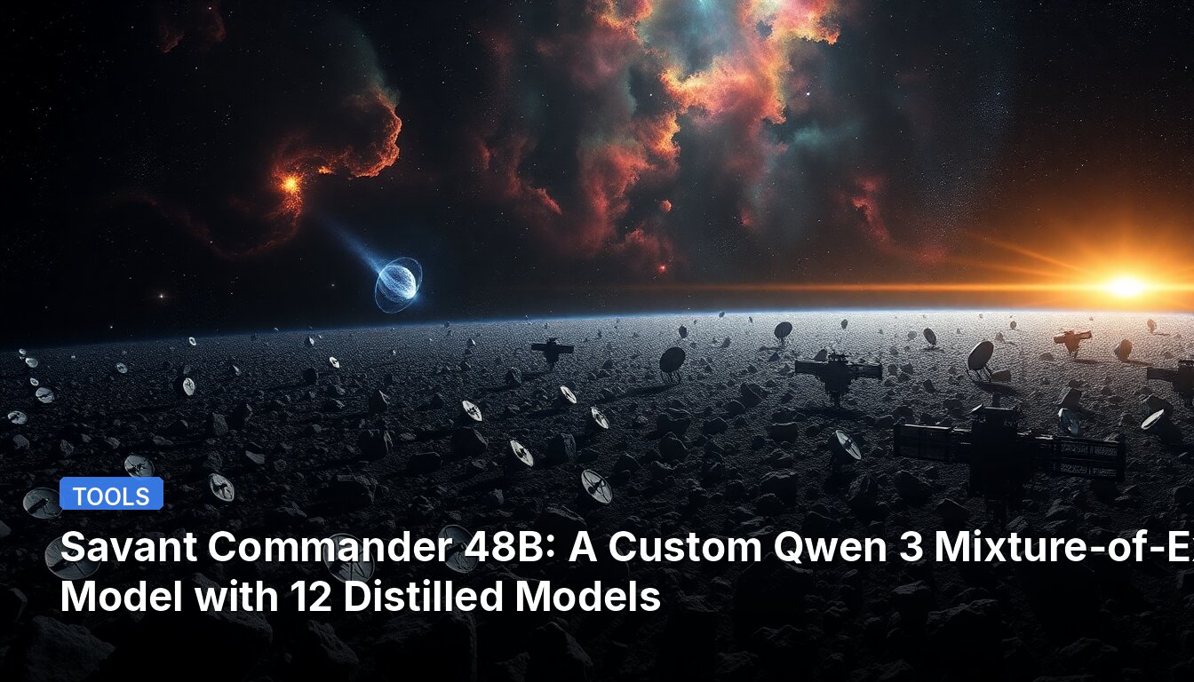 Savant Commander 48B: A Custom Qwen 3 Mixture-of-Experts Model with 12 Distilled Models