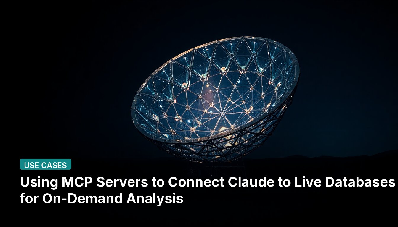 Using MCP Servers to Connect Claude to Live Databases for On-Demand Analysis