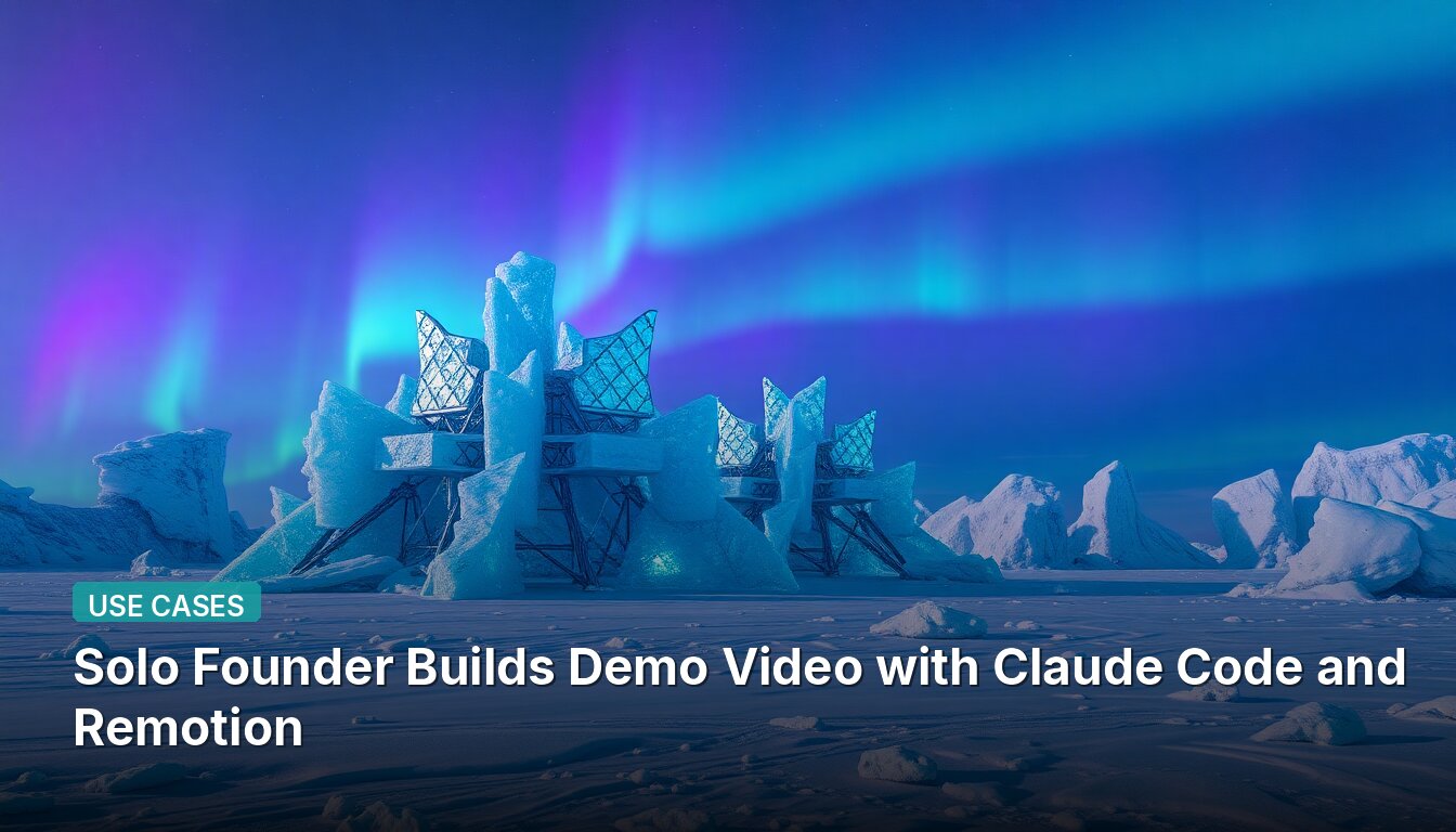 Solo Founder Builds Demo Video with Claude Code and Remotion