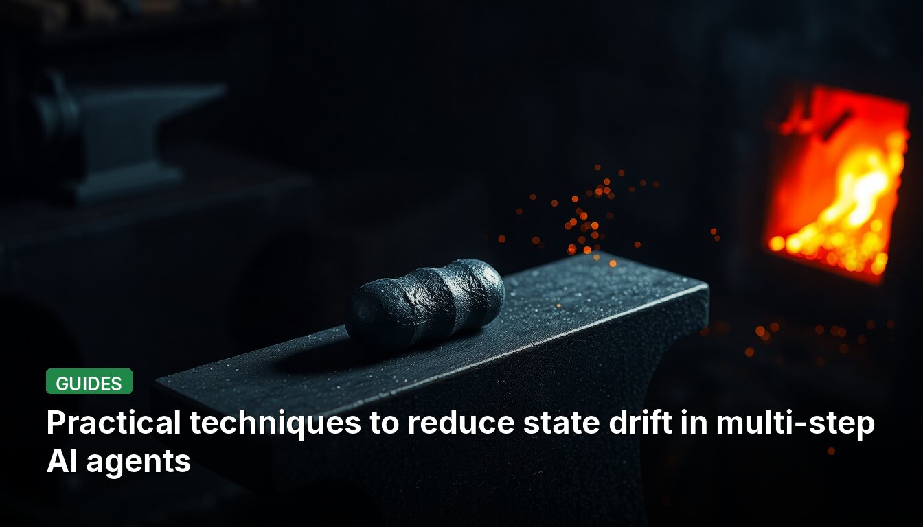 Practical techniques to reduce state drift in multi-step AI agents