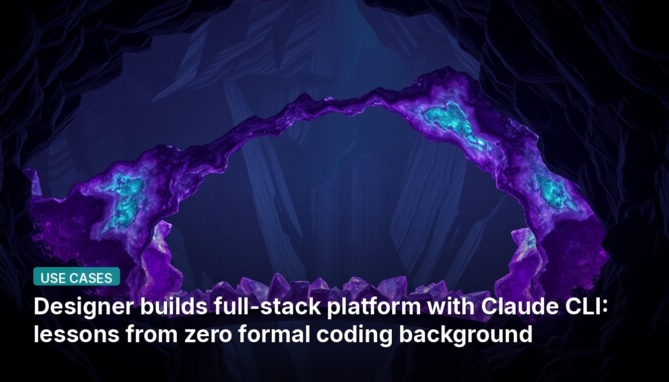 Designer builds full-stack platform with Claude CLI: lessons from zero formal coding background