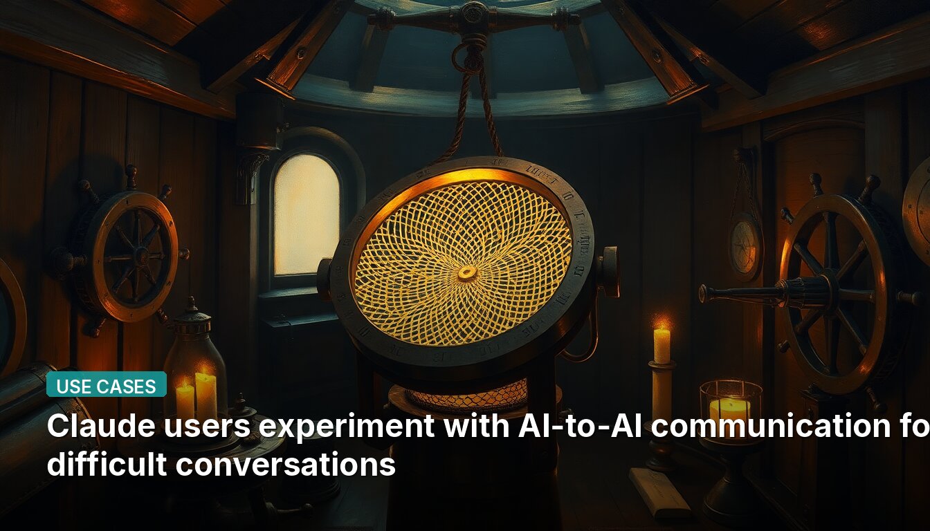 Claude users experiment with AI-to-AI communication for difficult conversations
