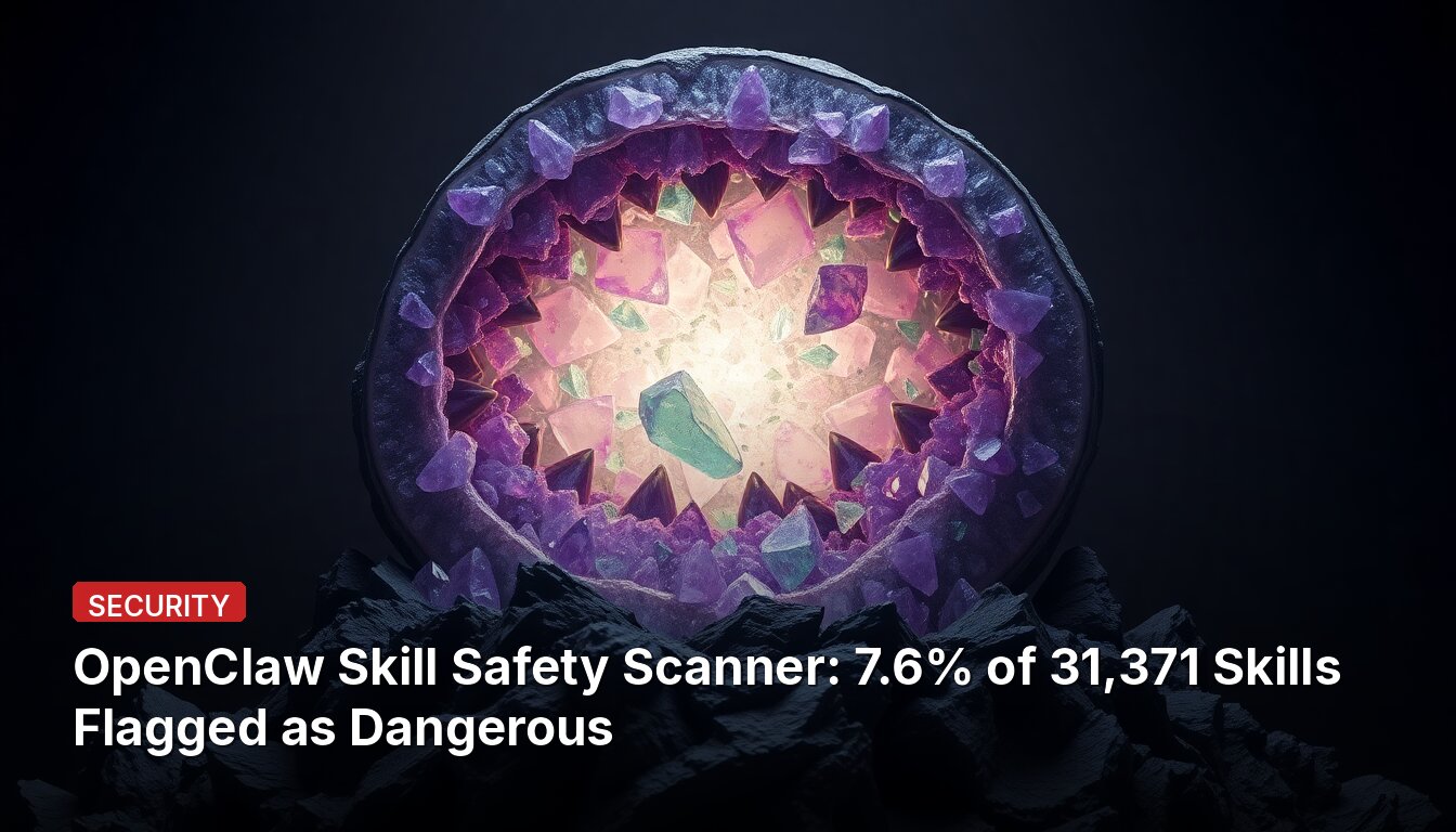 OpenClaw Skill Safety Scanner: 7.6% of 31,371 Skills Flagged as Dangerous