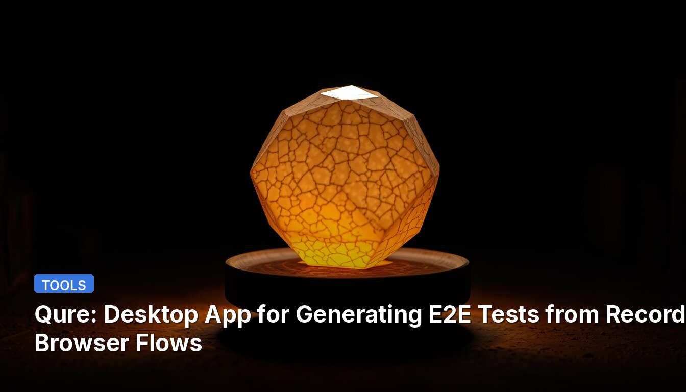 Qure: Desktop App for Generating E2E Tests from Recorded Browser Flows