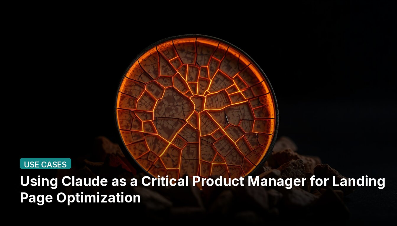 Using Claude as a Critical Product Manager for Landing Page Optimization