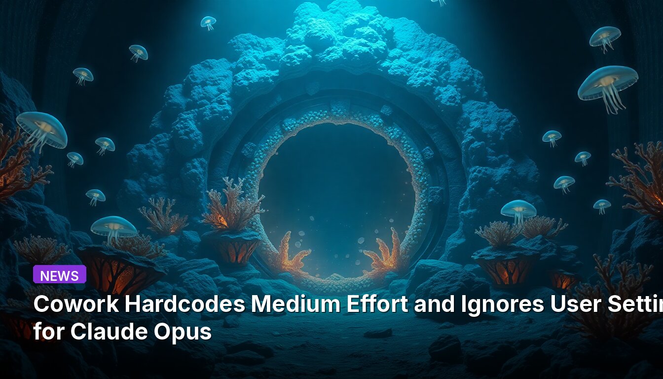 Cowork Hardcodes Medium Effort and Ignores User Settings for Claude Opus