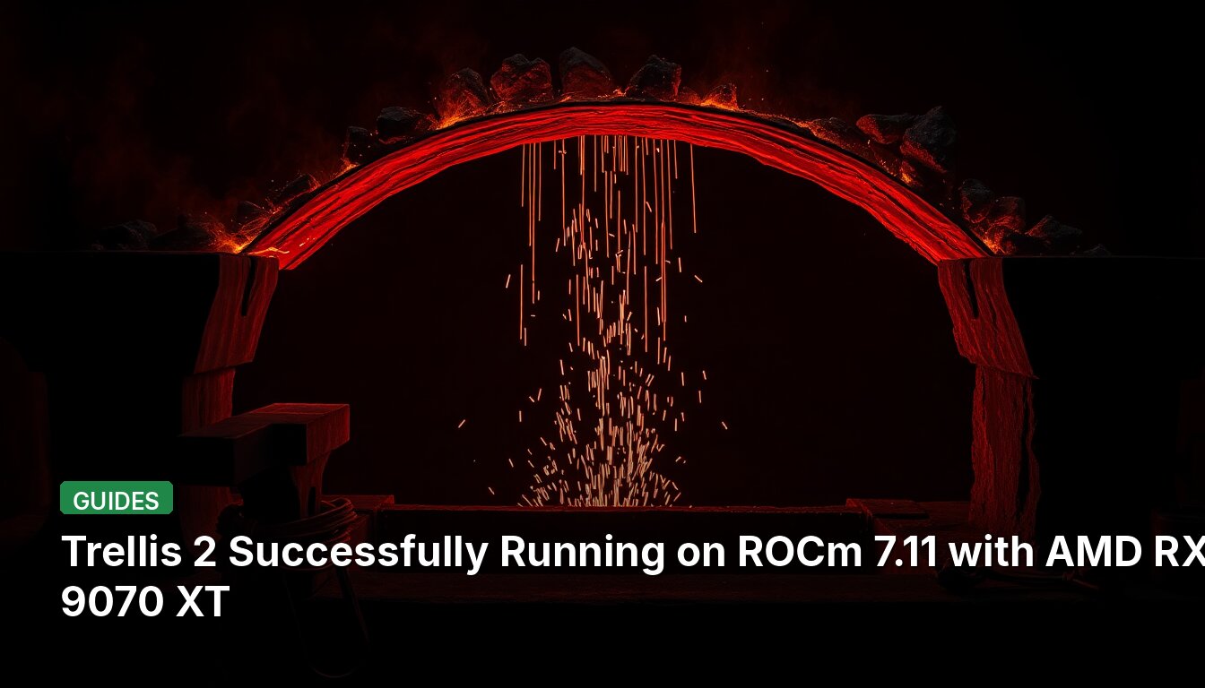 Trellis 2 Successfully Running on ROCm 7.11 with AMD RX 9070 XT