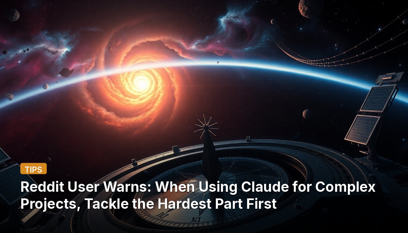 Reddit User Warns: When Using Claude for Complex Projects, Tackle the Hardest Part First