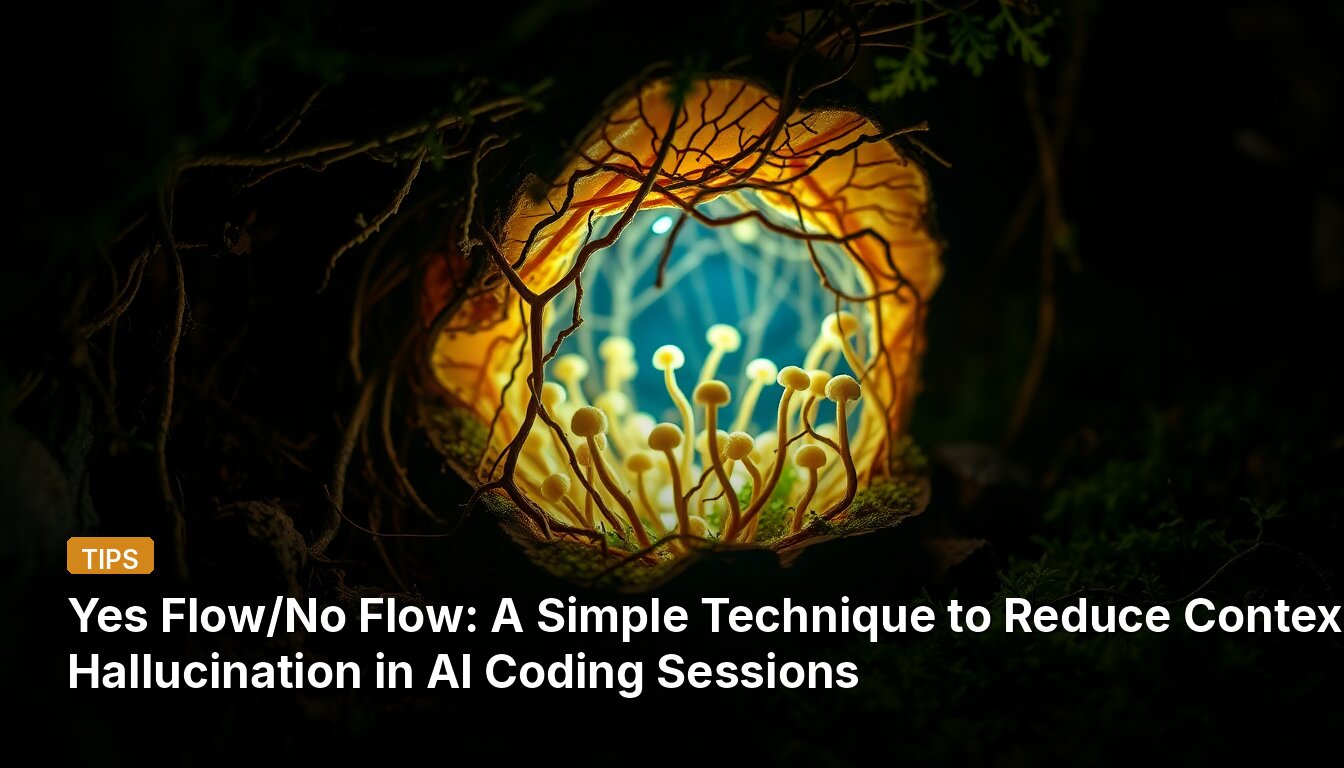 Yes Flow/No Flow: A Simple Technique to Reduce Context Hallucination in AI Coding Sessions