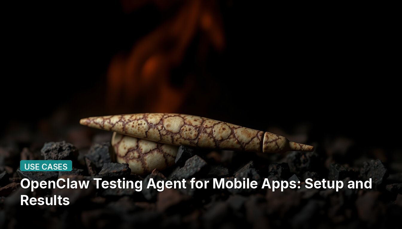 OpenClaw Testing Agent for Mobile Apps: Setup and Results