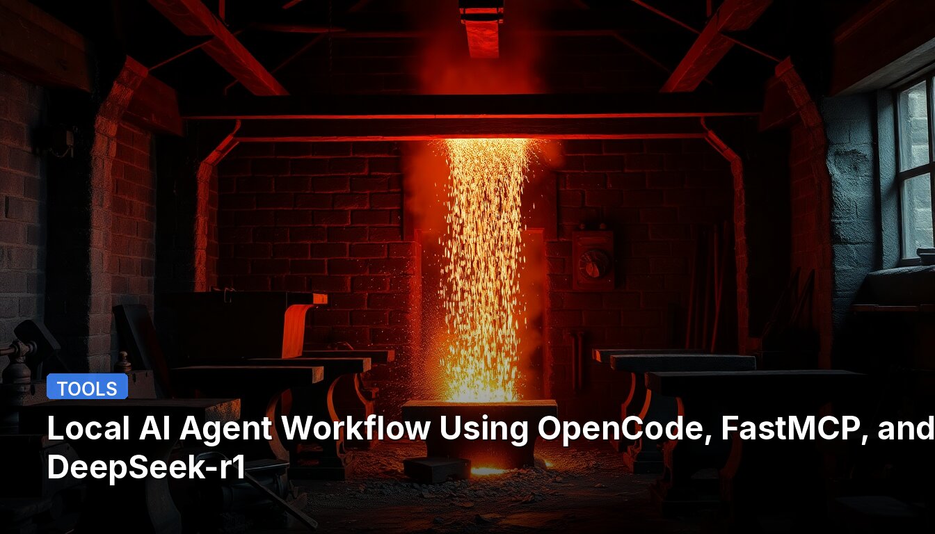 Local AI Agent Workflow Using OpenCode, FastMCP, and DeepSeek-r1