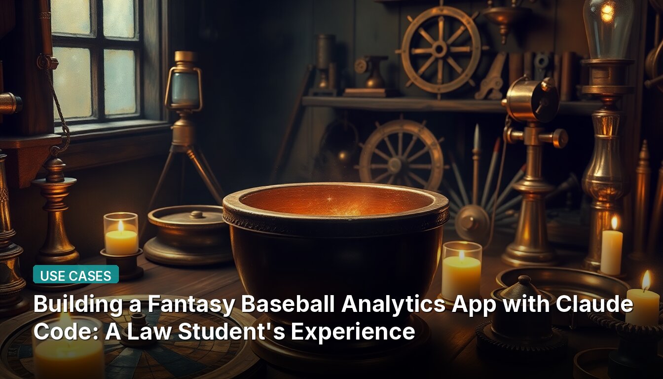 Building a Fantasy Baseball Analytics App with Claude Code: A Law Student's Experience